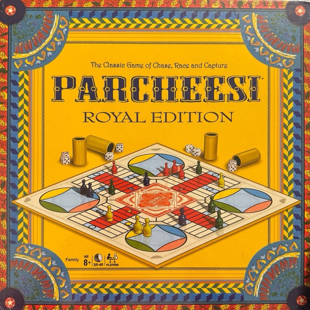 Parcheesi Royal Edition Board Dice Game Family Game For Ages 8+  New Sealed 2018